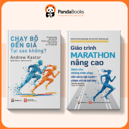 Sách - Combo 2 cuốn Chạy bộ đến già + Giáo trình marathon nâng cao