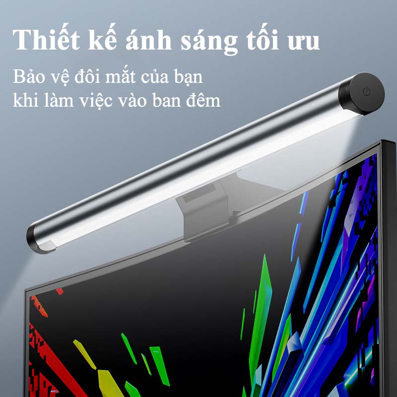 Đèn Màn Hình Máy Tính S3 Plus Ba Chế Độ Đèn Có Điều Khiển Từ Xa Chống Ánh Sáng Xanh Bảo Vệ Mắt Đèn Treo Màn Hình Chống Cận Kiêm Đèn Học Đọc Sách Làm Việc Tích Hợp Chức Năng Nhắc Nhở Vận Động Bảo Vệ Sức Khỏe