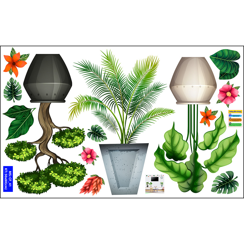 Decal trang trí quán số 41