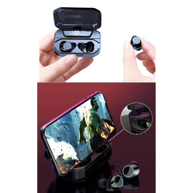 _Tai nghe nhét tai chống ồn Bluetooth G02-TWS tích hợp pin sạc dự phòng 3300mah - AsiaMart