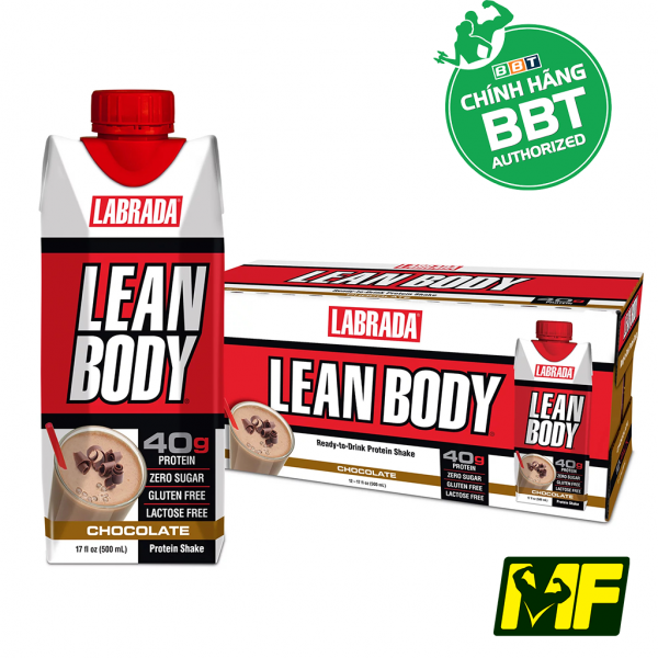 {1 thùng = 12 chai}Labrada Leanbody RTD, hộp pha sẵn 1 lần dùng, Bữa ăn thông minh, tiện lợi, Hổ trợ tăng cơ, giảm mỡ, Lean body RTD