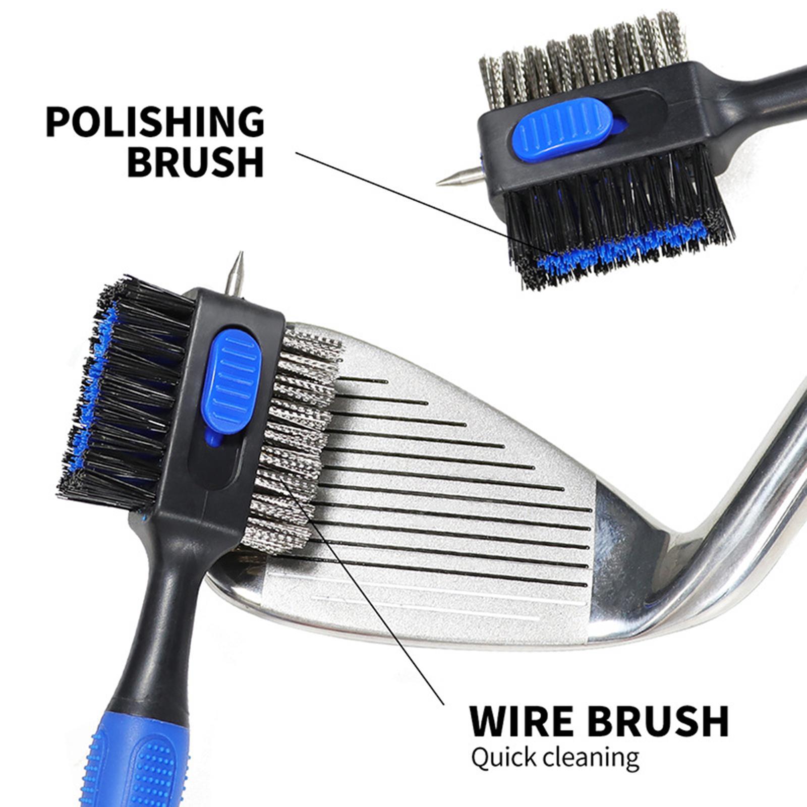 Golf Club Brush Pole Putter Double Sided Cleaner Cleaning Brushes for Outdoor Exercise Sport Decoration