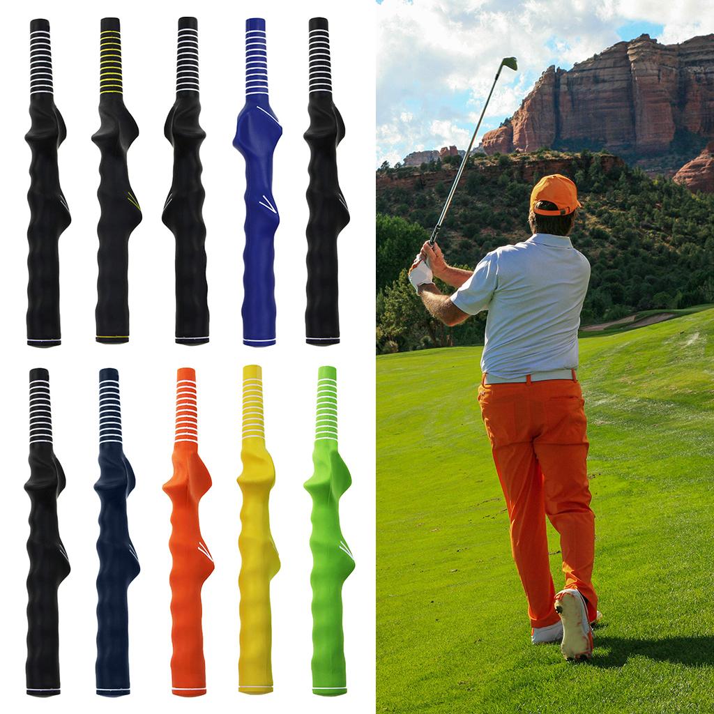Golf Training Grip Right Left Hand Swing Practice Tool Breathable Club Proper Grip Rubber Trainer Aid
