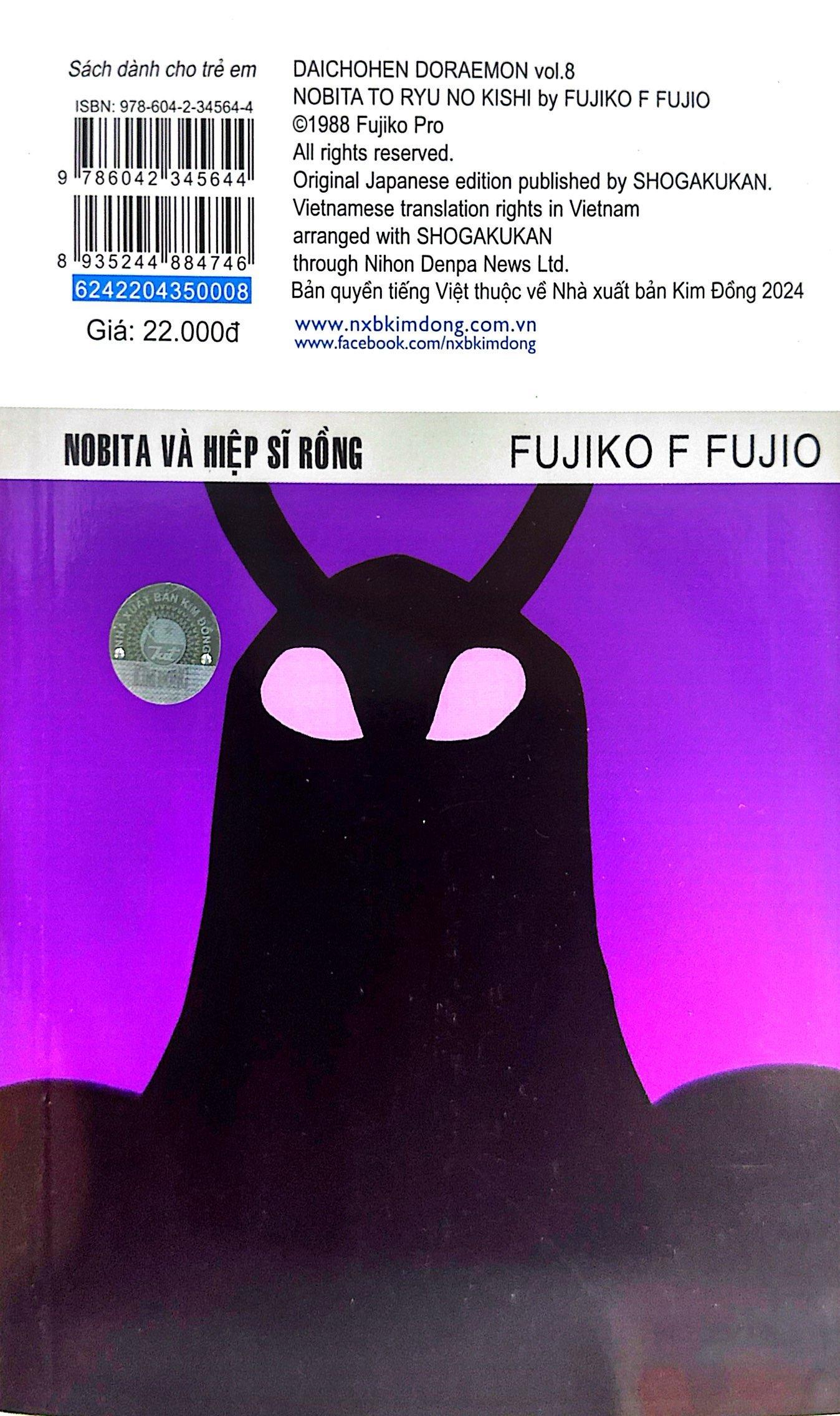 Doraemon Tập 8: Nobita Và Hiệp Sĩ Rồng (Tái Bản 2023)