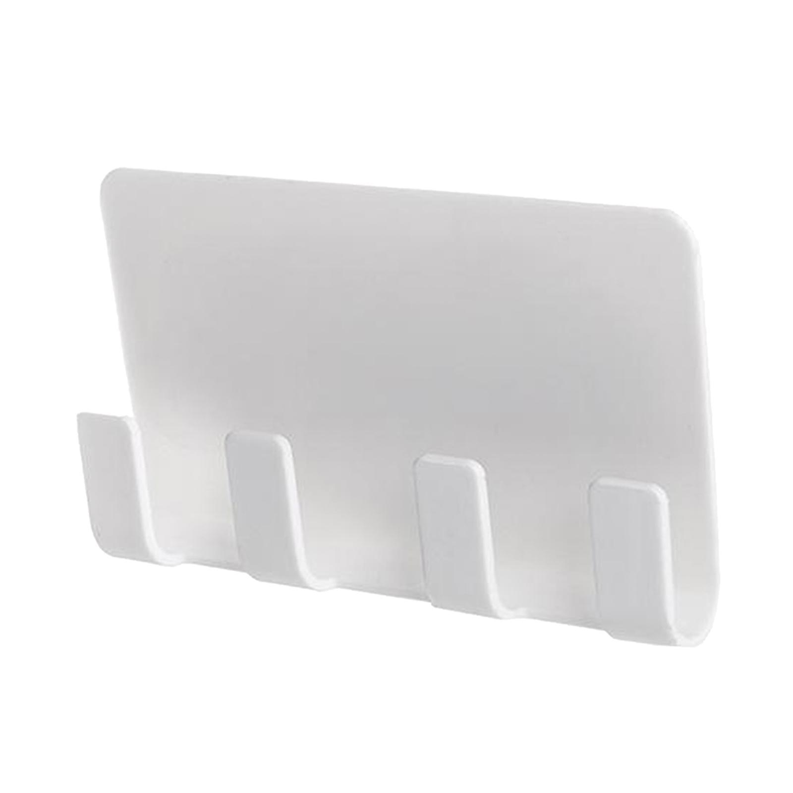 Cell Phone Charging Bracket Mobile Phone Holder Keys Hats Storage Hook White