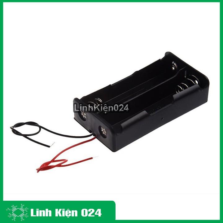 Bộ 2 Đế Pin AA Có Nắp ( Đấu Nối Tiếp ) 2 Pin