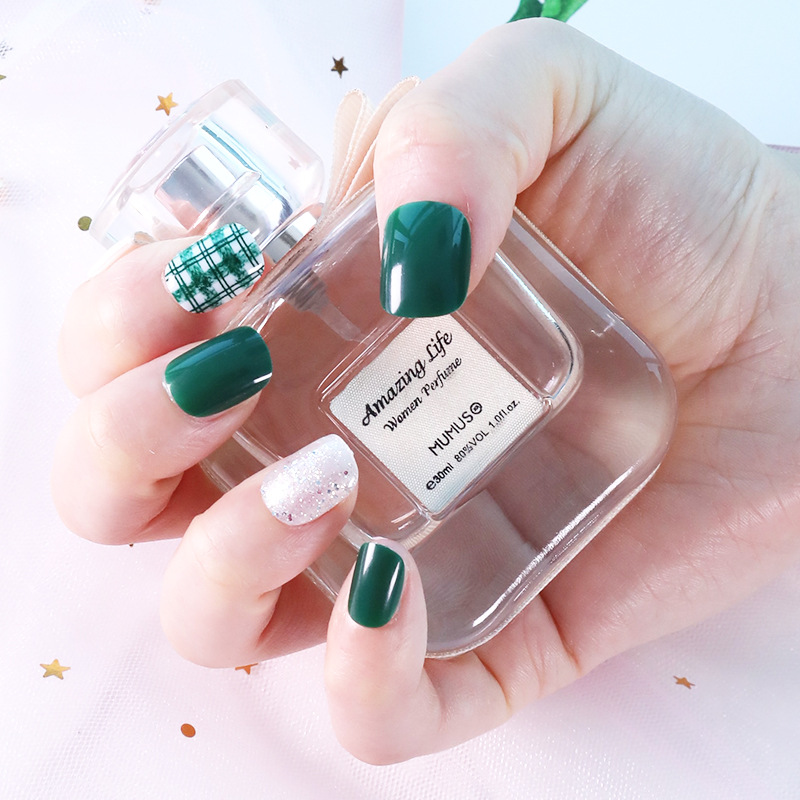 Bộ 24 móng tay giả (PD-004) tặng kèm thun lò xo cột tóc màu ngẫu nhiên tiện lợi ( Mẫu mới )