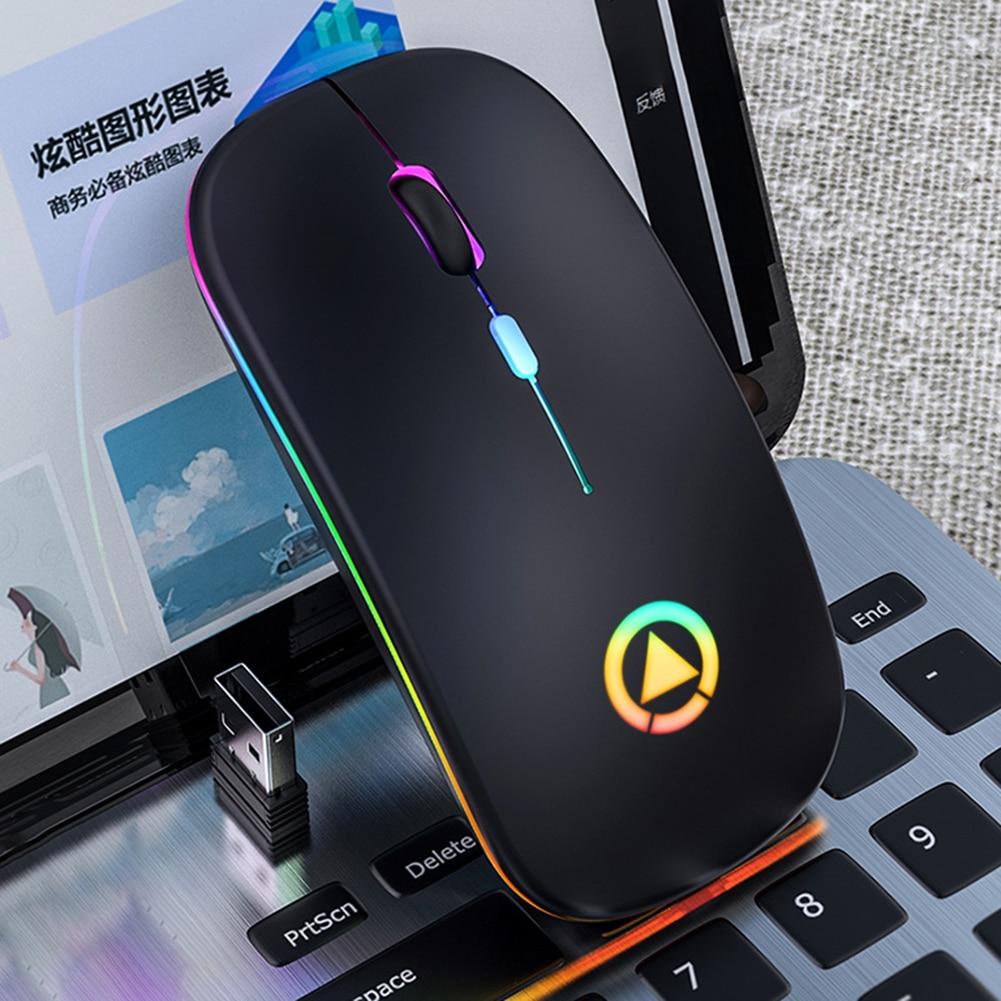 Chuột Máy Tính Không Dây Có Đèn Led