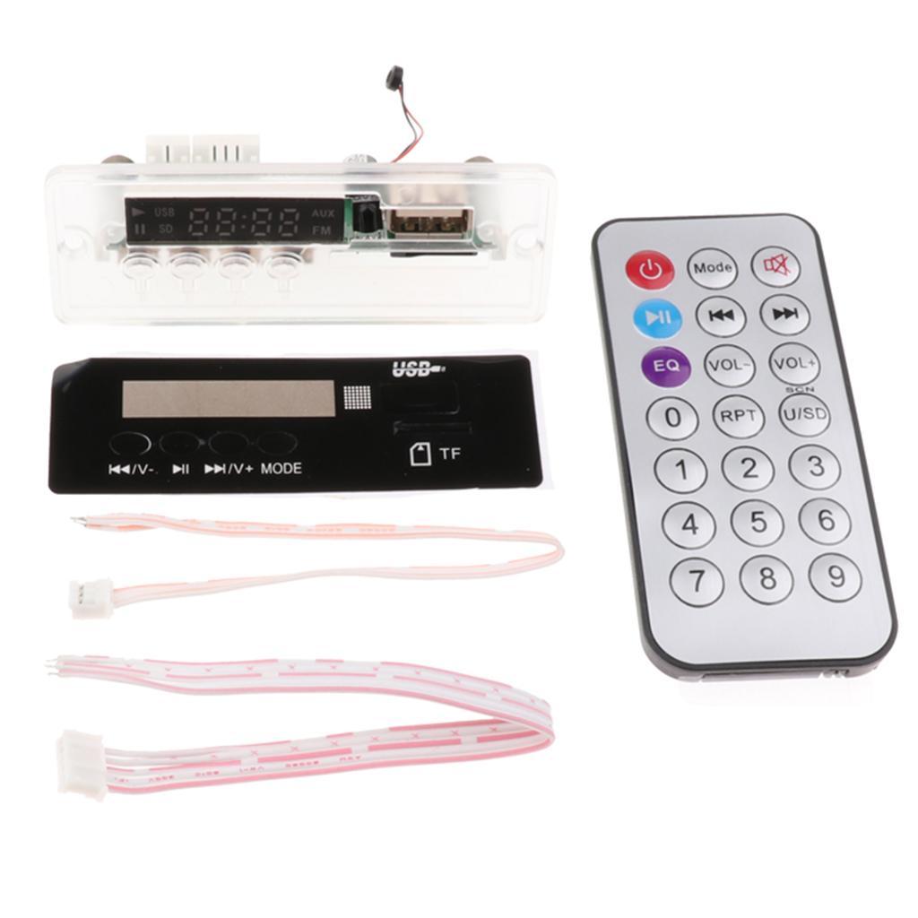 Bluetooth LED MP3 Decoder Board Audio Module USB TF FM Radio Remote