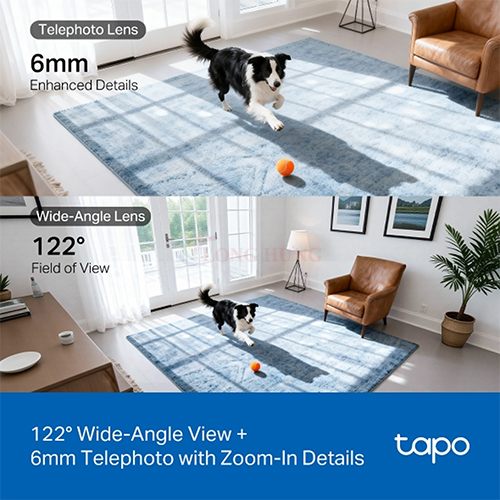 Camera trong nhà TP-Link Tapo Dual Lens Pan/Tilt Home Security Wifi 2K C245D - Hàng chính hãng