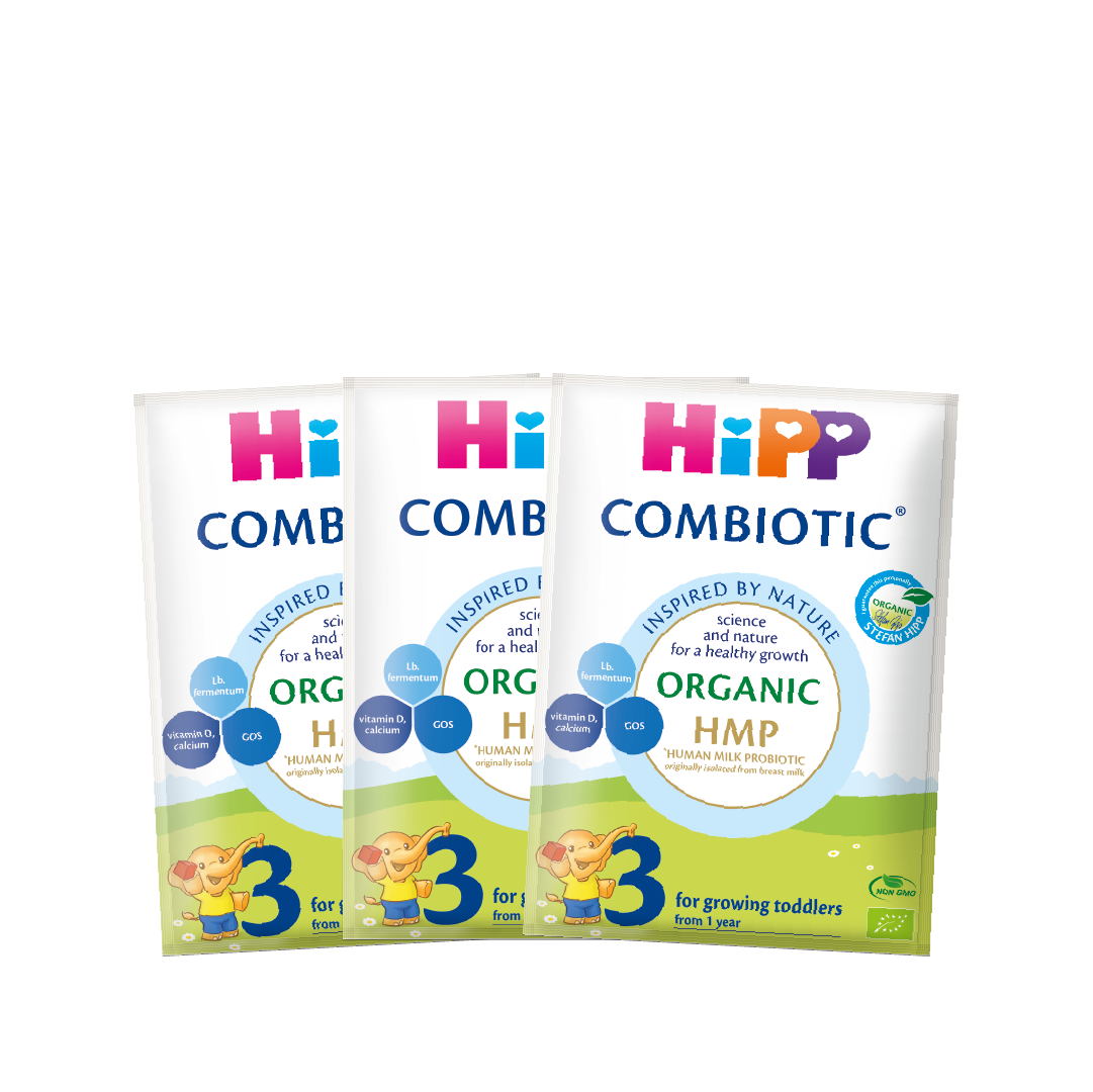 [HSD_T5.2024] Combo Sữa bột công thức HiPP 3 Organic Combiotic dạng gói (24g/ gói) - Hỗ trợ tiêu hóa và tăng chiều cao