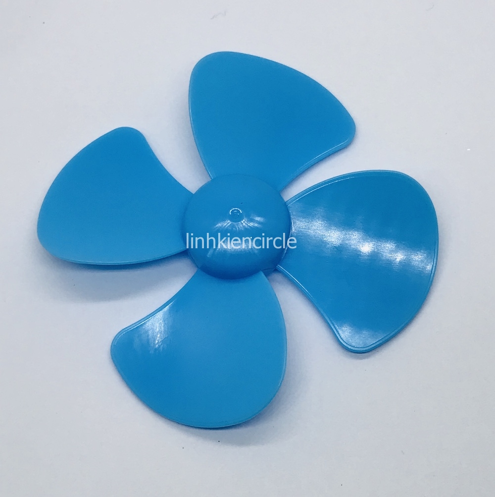 Cánh quạt nhựa mini 4 cánh 80mm trục 2mm