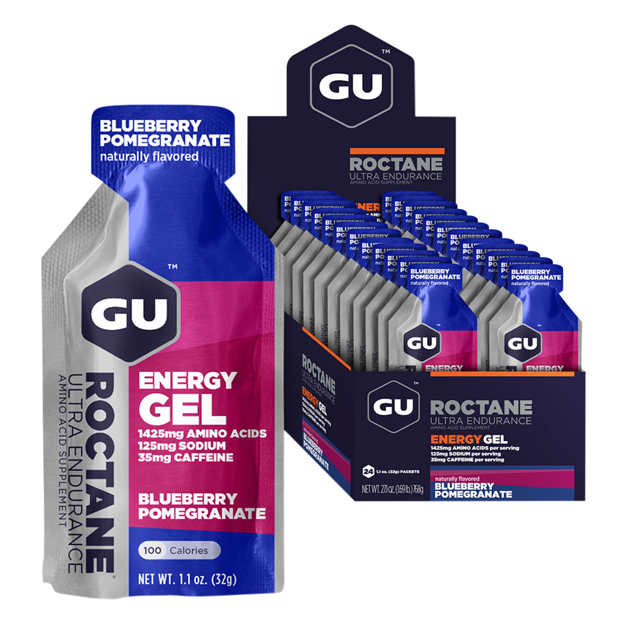 Gel Năng Lượng Gu Roctane Energy Vị Lựu Việt Quất (24 Gói / Hộp)