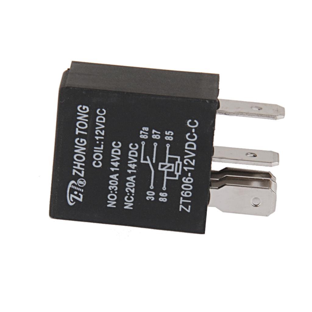 10x Car Truck Auto Automotive DC 12V 20A/30A AMP SPDT Relay Relays 4P