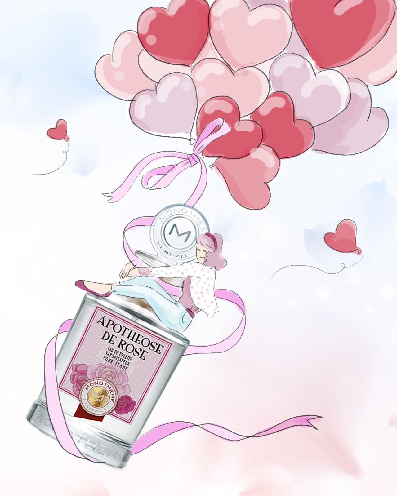 MONOTHEME Apotheose De Rose EDT Pour Femme 100ml nước hoa nữ Italia nổi bật nốt hương Quả lê Hoa hồng