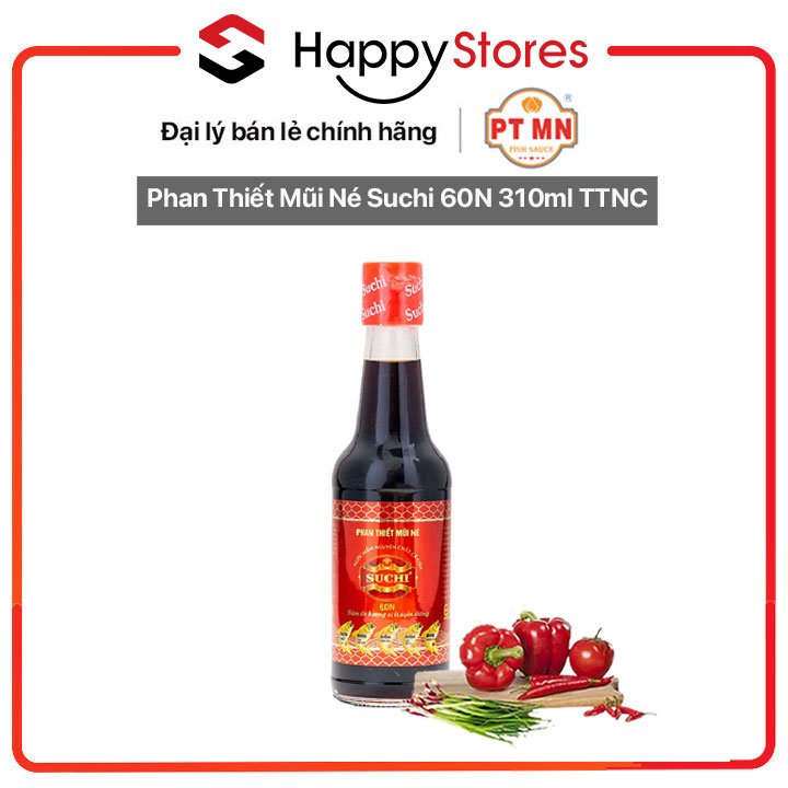 Nước mắm Phan Thiết Mũi Né Suchi 60N 310ml TTNC - Hàng chính hãng