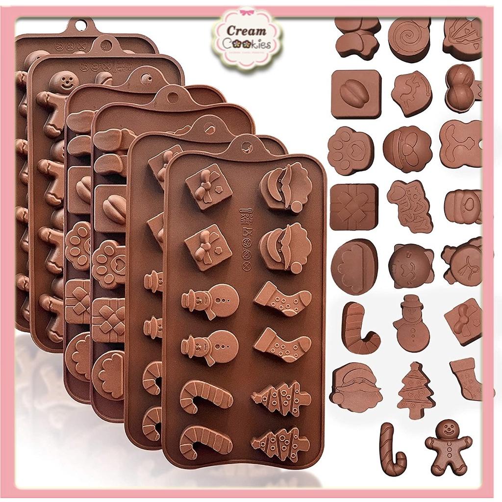 Khuôn Silicone Cây Thông Noel Chuông Giáng Sinh Bông Tuyết Quả Cầu - Khuôn Làm Bánh Fondant Rau Câu Trang Trí