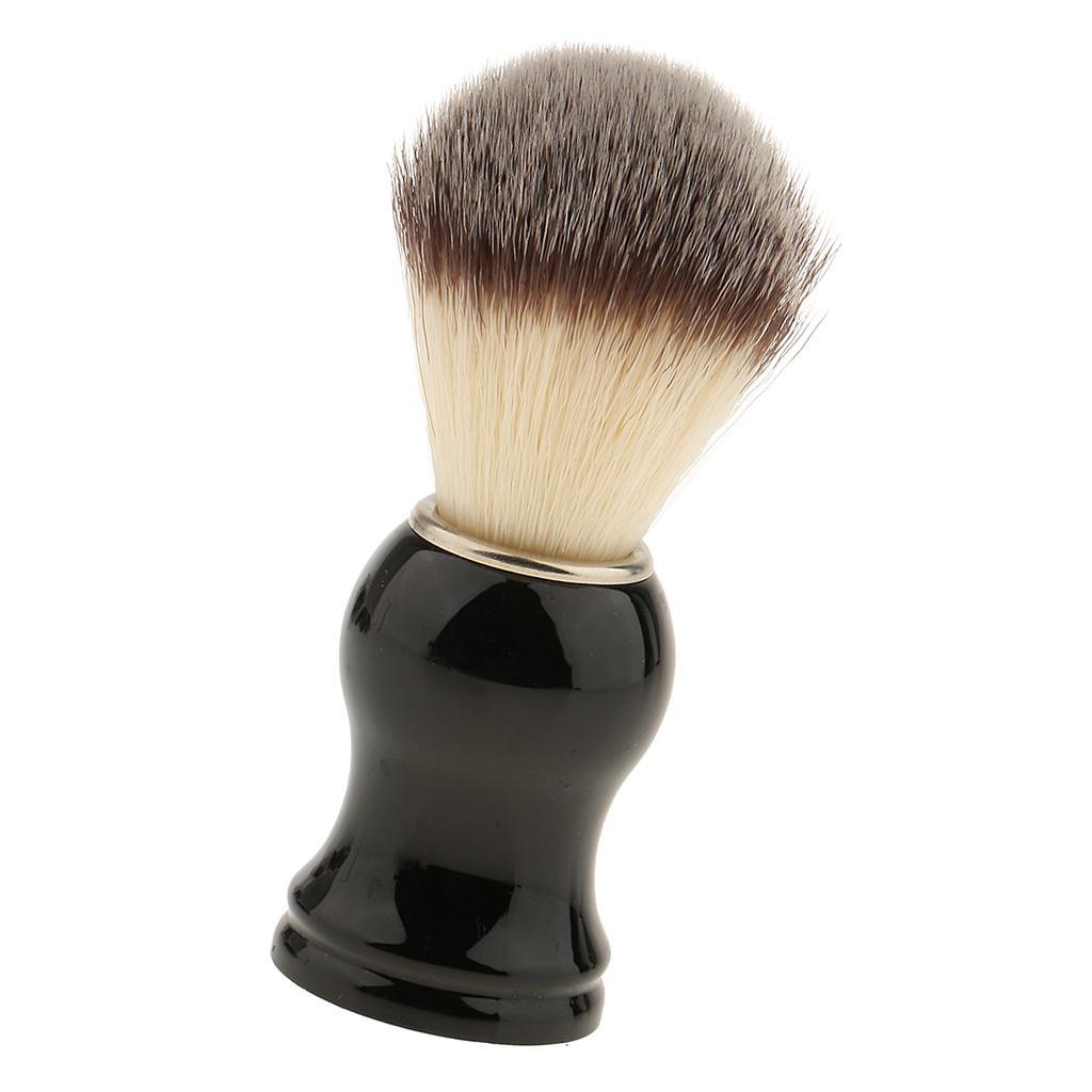 Soft Shaving Brush with Removable Shaving Stand Shaver Holder Stainless Steel Weighted Base Set for Men