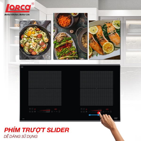 Bếp từ đôi LORCA LCI 806 PLUS - Hàng chính hãng công nghệ Inverter cao cấp nhập khẩu