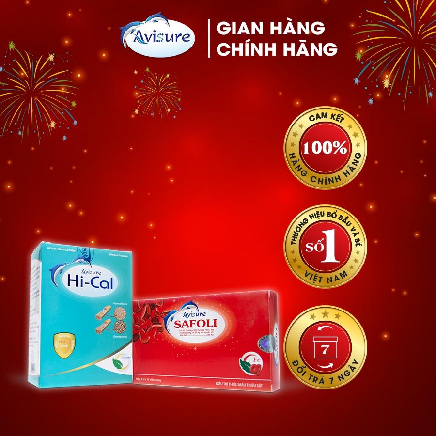 Combo sắt canxi cho bà bầu Avisure 120 viên