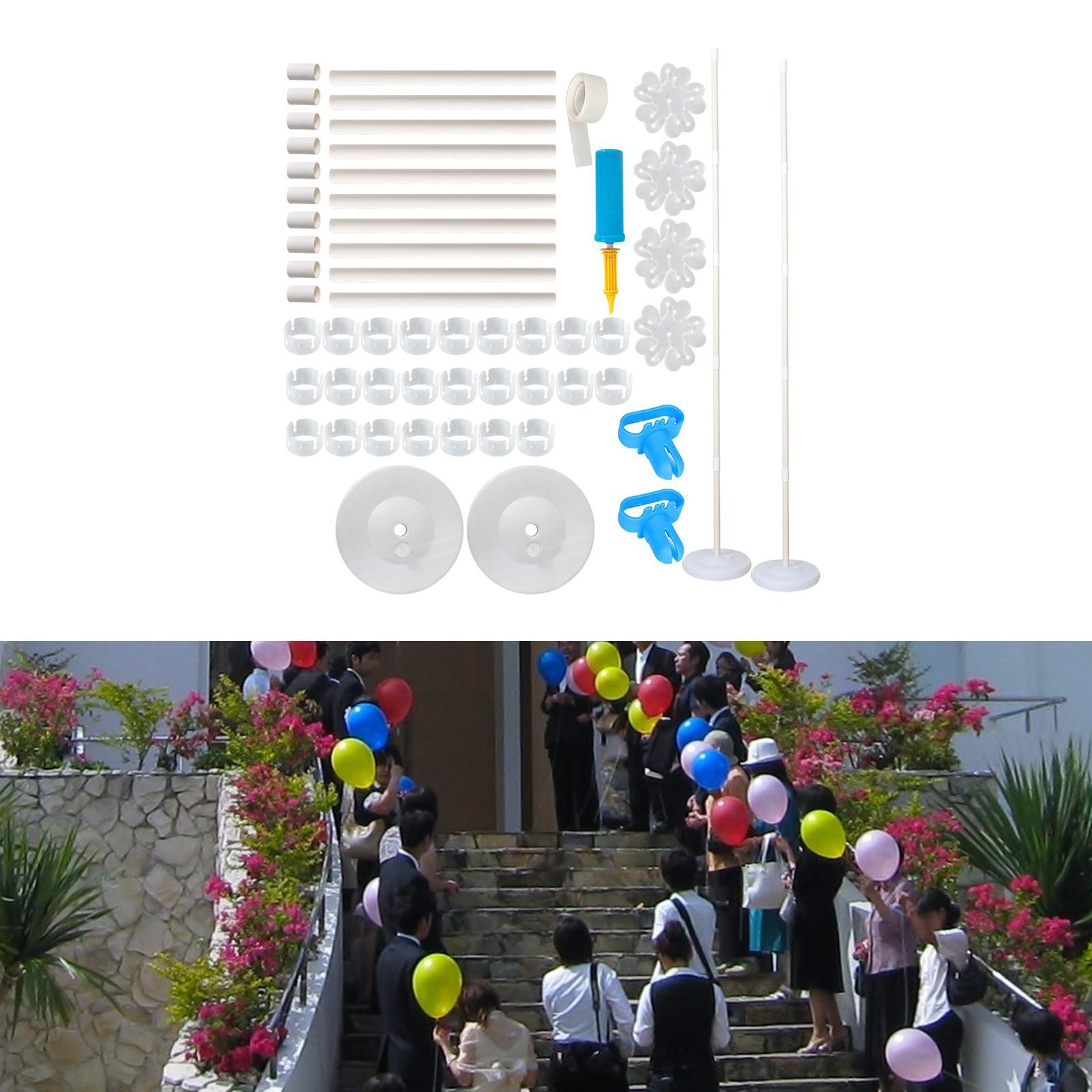 Balloon Column Kit Base Stand 10 Poles for Wedding Party Builder Kits