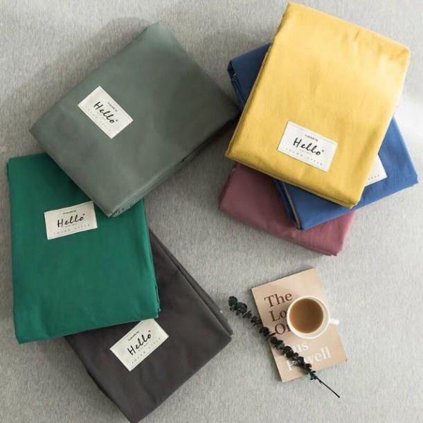 Bộ Ga Gối Cotton Tici Hàn Quốc - Không bai Không Xù, đủ size drap nệm