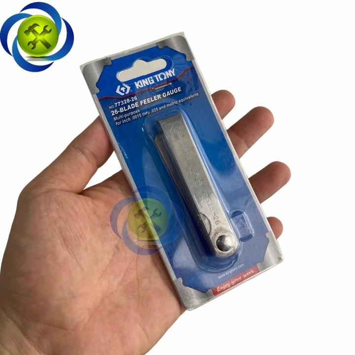 Thước lá đo khe 26 lá Kingtony 77328-26 hệ inch và mét