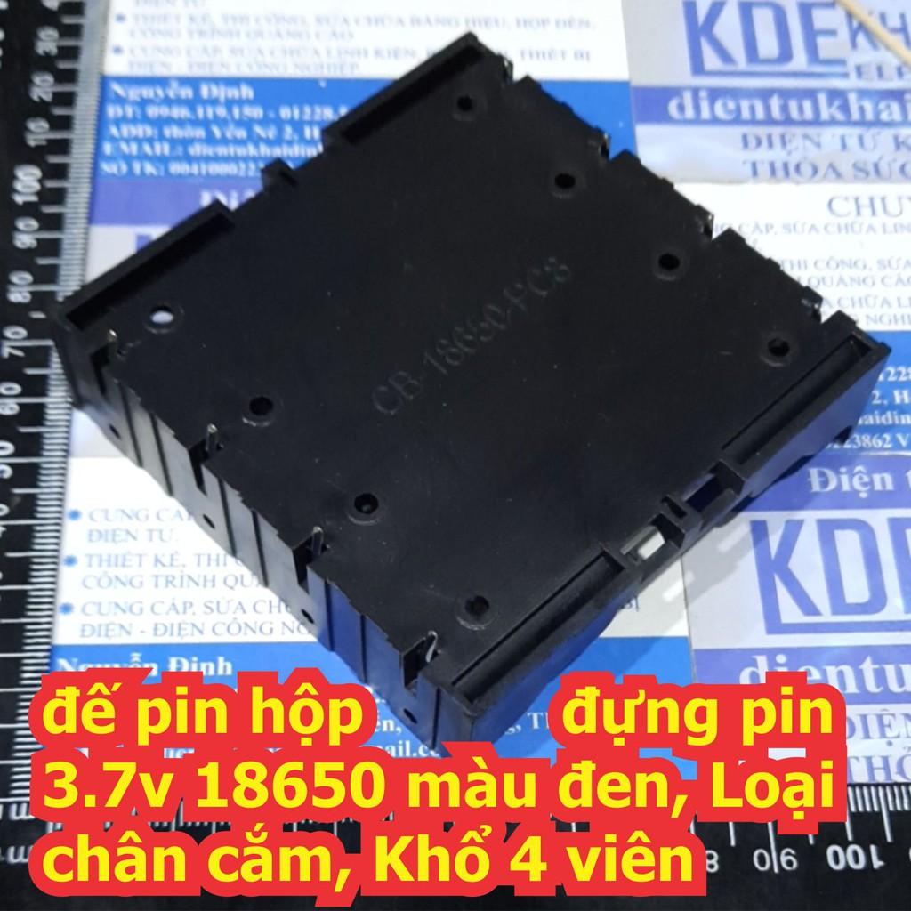 đế pin hộp đựng pin 3.7v 18650 màu đen, Loại chân cắm, Khổ 1 viên ~ 4 viên kde6762