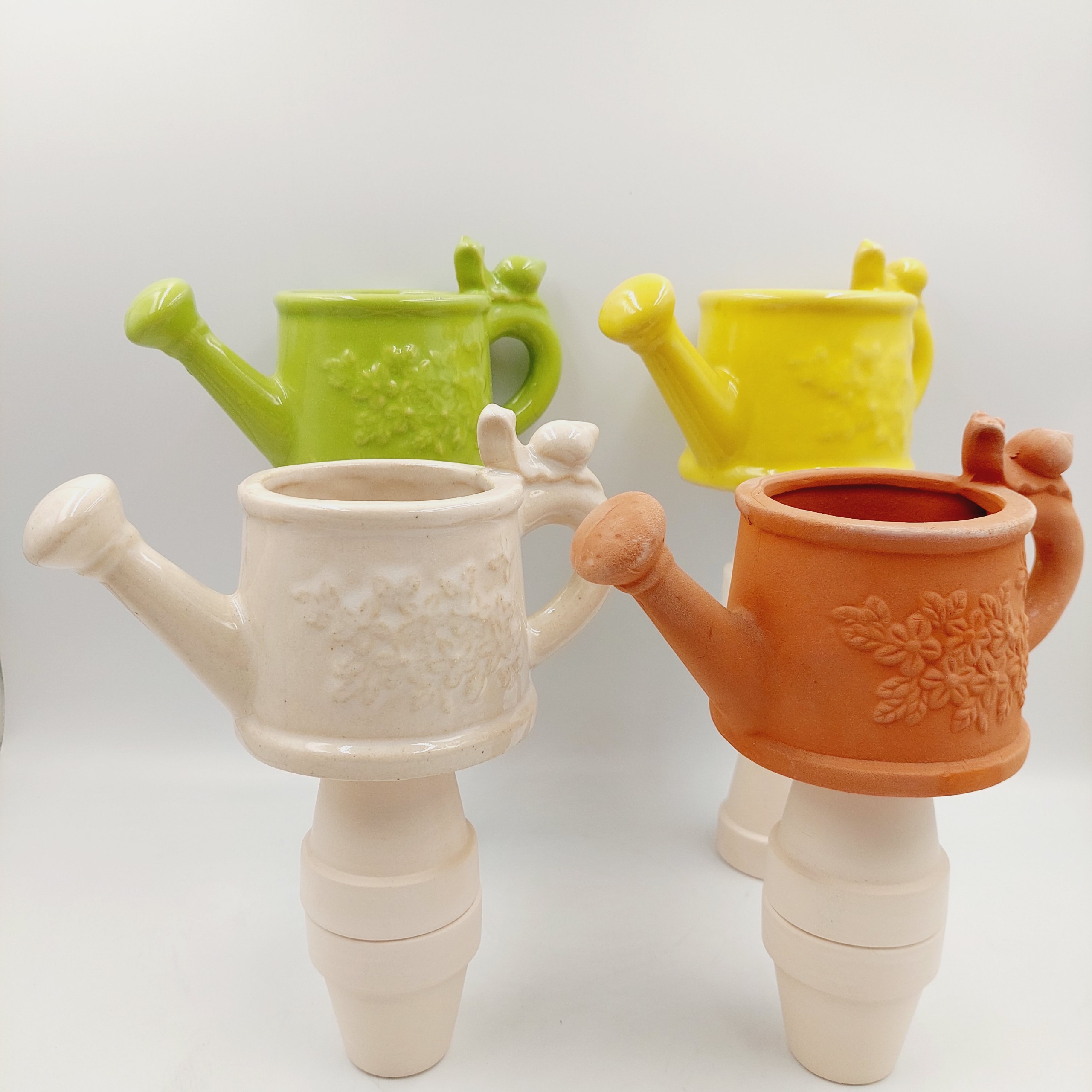 Chậu đất nung, chậu sen đá - Bình tưới 87, miệng chậu 8cm, chiều cao 7cm