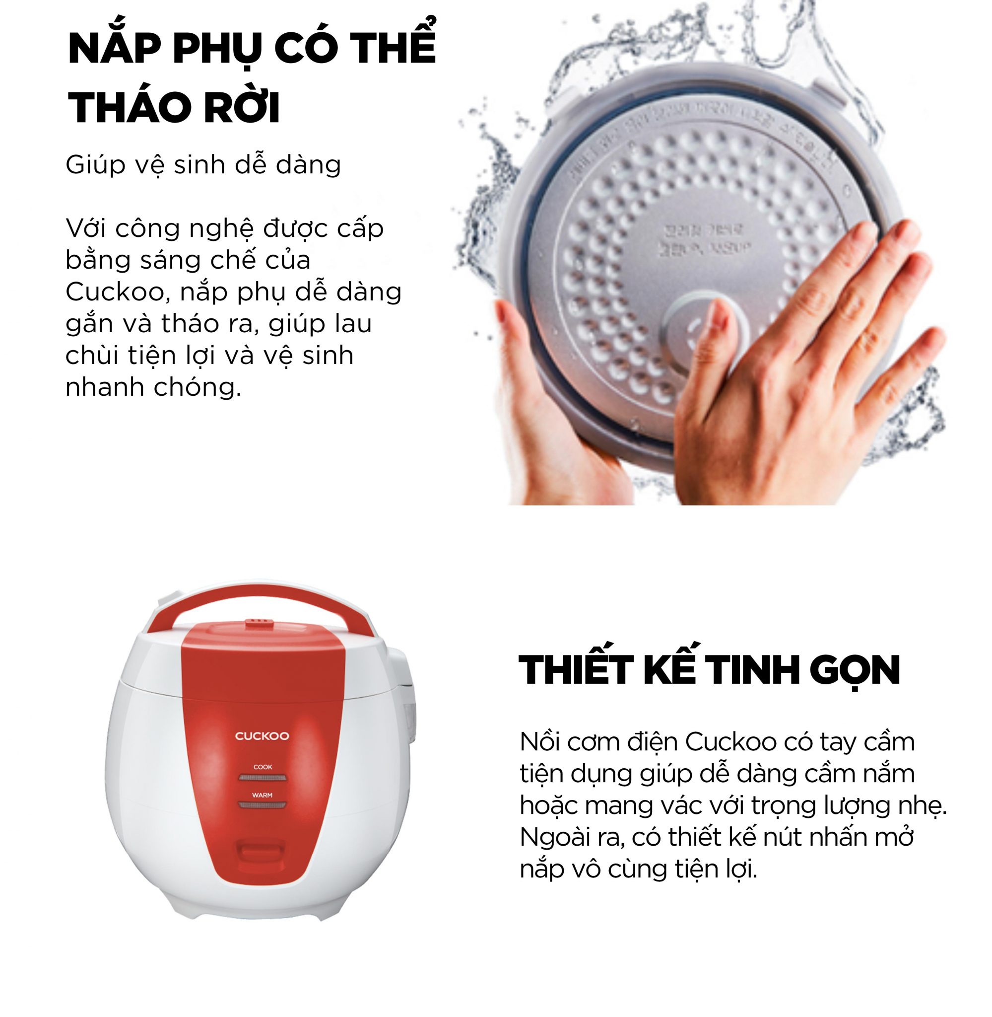 Nồi Cơm Điện Cơ Cuckoo CR-0690/RDVNCV 1.08L - Hàng chính hãng