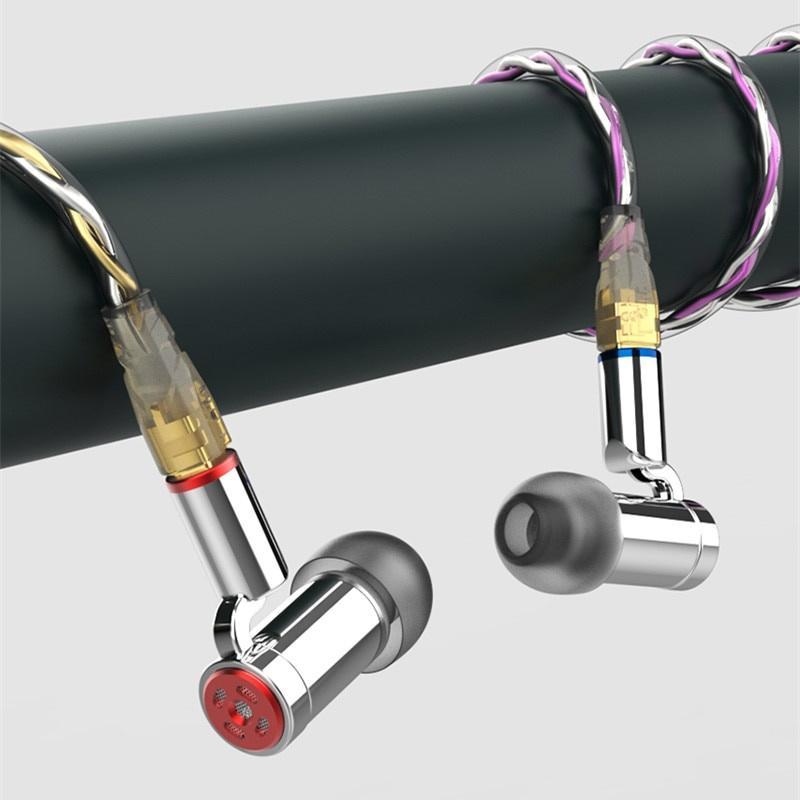 Tai Nghe Nhét Tai Senfer Kp616 Bằng Kim Loại Nano Đường Kính 5mm Có Dây Cáp Tháo Rời