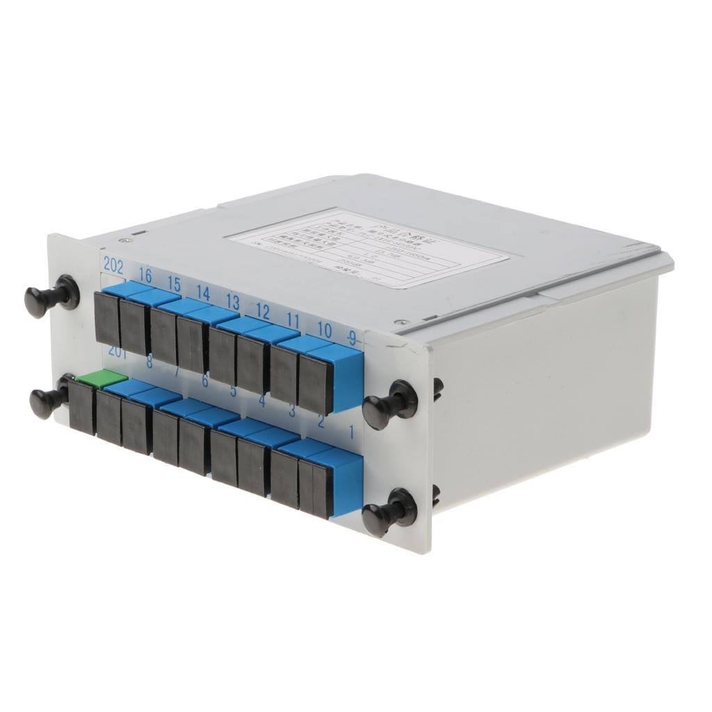 4x1 to 16 SC/UPC Inserted PLC Fiber Optical Splitter FTTH Fiber Splitter