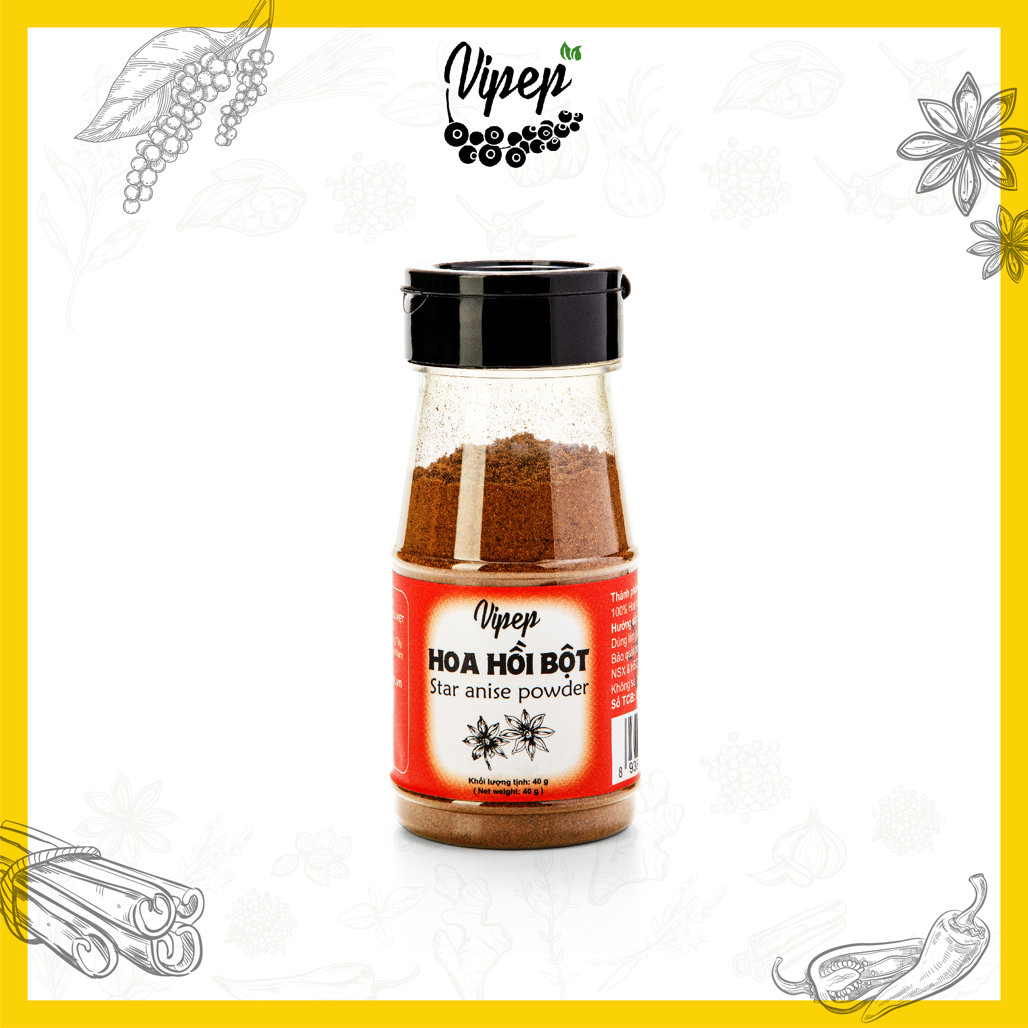 Hoa hồi bột Vipep 50g