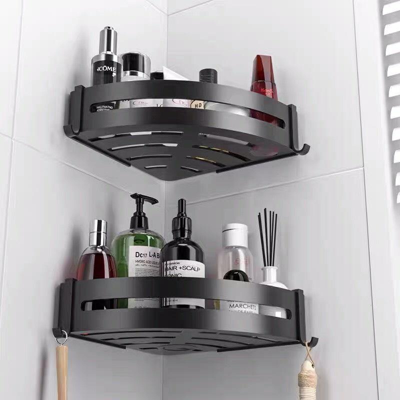 Combo 2 Kệ Góc Nhà Tắm Dán Tường, Phong Cách Bắc Âu Cực Kì Tiện Dụng