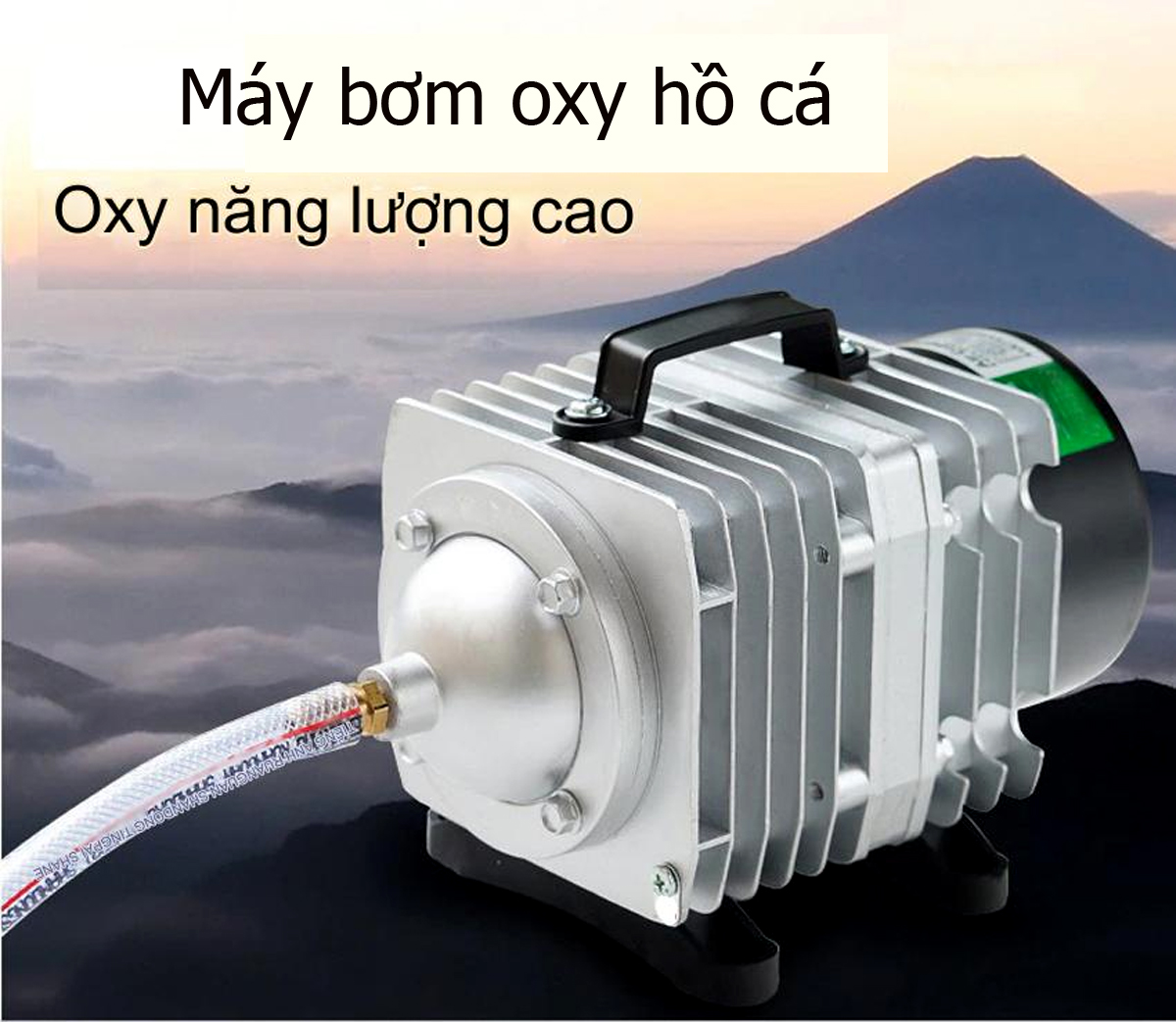 MÁY SỤC SỦI THỔI KHÍ OXY 6 VÒI, 25W CHO HỒ BỂ CẢ CẢNH - TÔM - CÁ - SỬ DỤNG NGUỒN ĐIỆN 220V - ACO 208. TẶNG 6 ĐÁ SỦI TO + 6M DÂY 