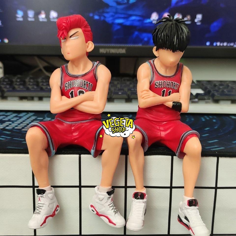 Mô hình Slam Dunk - Hanamichi Sakuragi & Rukawa Kaede - Mô hình cầu thủ bóng rổ cực ngầu - Kích thước 3,5x8 & 6,5x15cm
