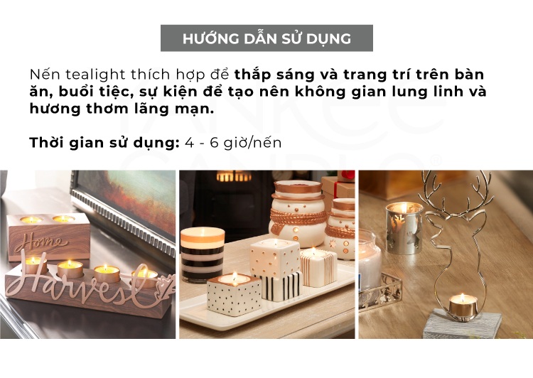 Hộp 3 nến Tealight ngẫu nhiên - Yankee Candle