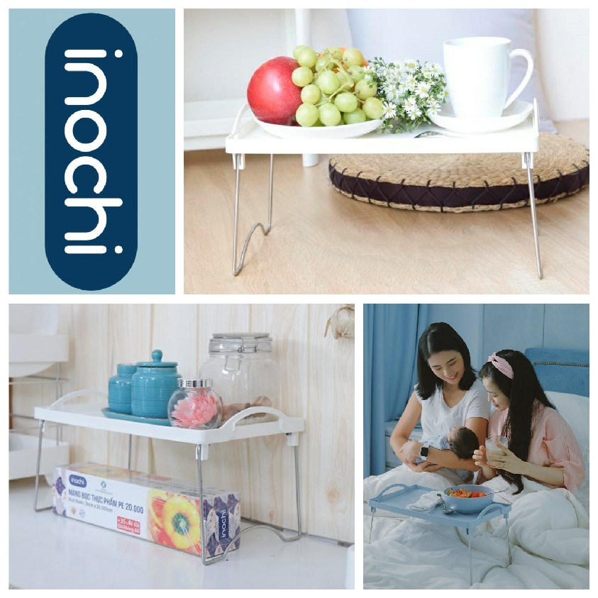 Kệ Gấp Đa Năng Bằng Nhựa Cao Cấp Tokyo Inochi Nhật Bản - Biến Đổi Công Năng Sử Dụng Theo Mọi Không Gian Sống Của Bạn (400 x 240 x 220 mm) - Giao Màu Ngẫu Nhiên