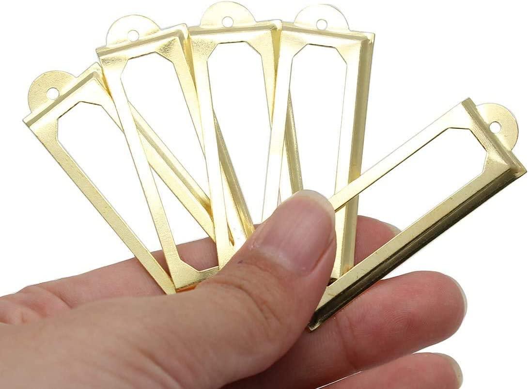 40 Miếng Kim Loại Giá Đỡ Nhãn Tủ Thẻ Nhãn Bảng Tên Nhãn
