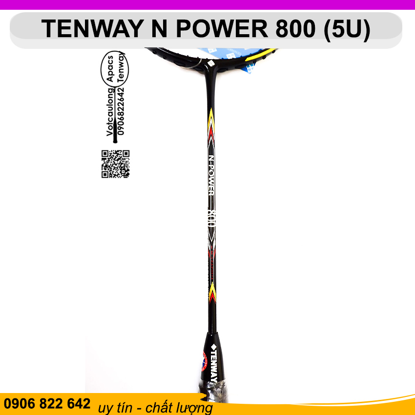 Vợt cầu lông Tenway N Power 800 (5U) | Vợt nặng đầu thiên công, thân to trợ lực đập cầu