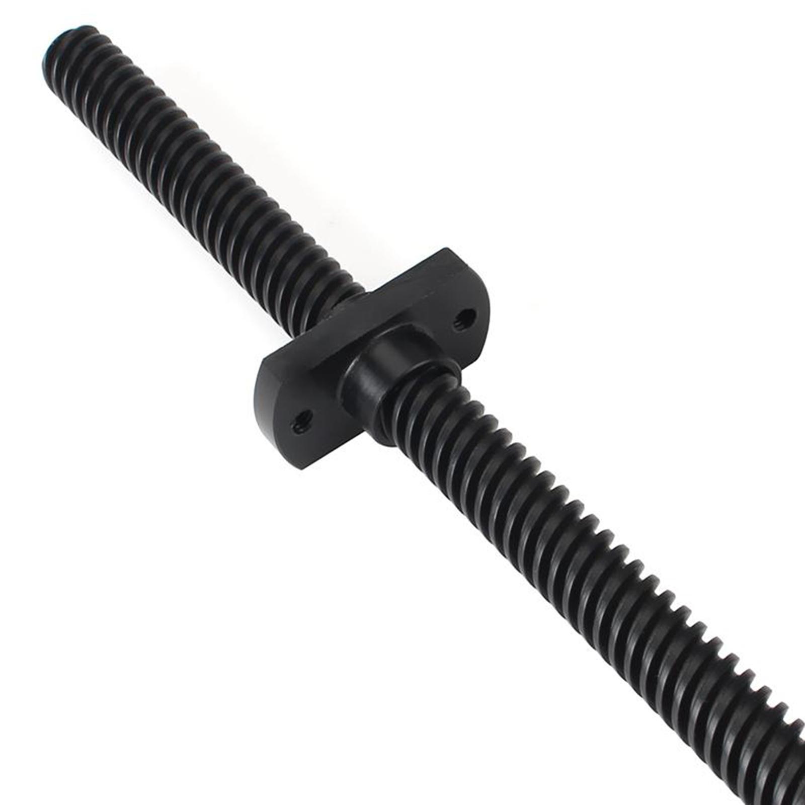 Black T8 PTFE   Screw Rod 8mm w/ Nut for  Ender3 V2 3D Printer Parts