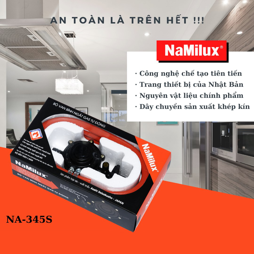 Bộ Van Bình Ngắt Gas Tự Động Namilux NA-345S-VN - Hàng Chính Hãng