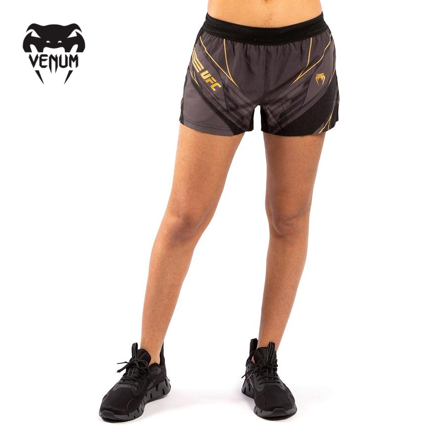 Quần đùi thể thao nữ Venum UFC FIGHT NIGHT TRAINING SHORTS - BLACK/GO - VNMUFC-00072-126