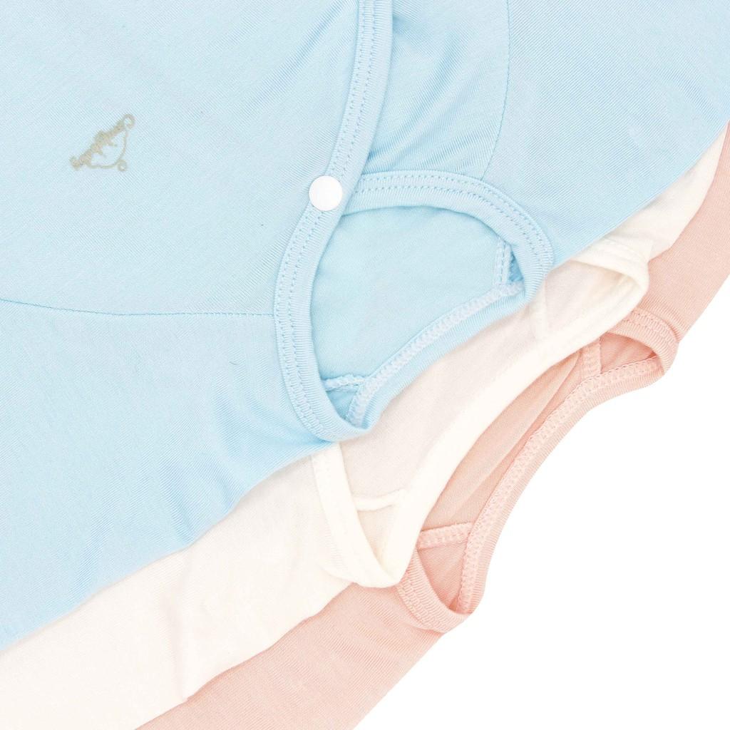 Set quần áo cài chéo 5 món vải modal làm từ sợi cây sồi siêu mềm và thoáng khí Comfybaby size sơ sinh Newborn