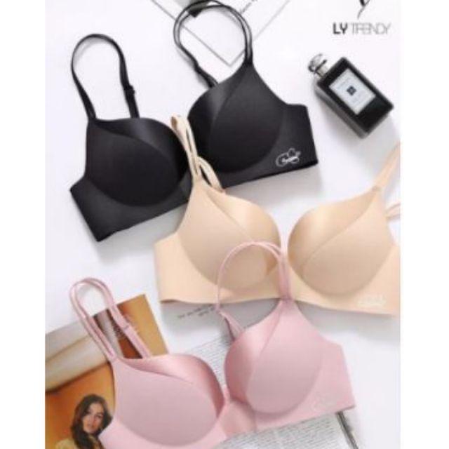 M6. Áo ngực không gọng đúc su phối lụa nâng ngực siêu đẹp, áo lot su không gọng nâng ngực hot trend