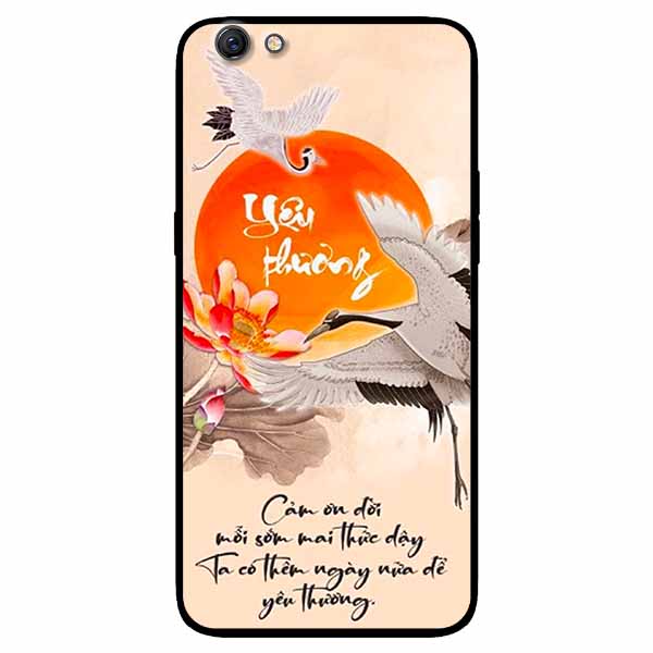 Ốp lưng in cho Oppo F3 Lite Mẫu Yêu Thương