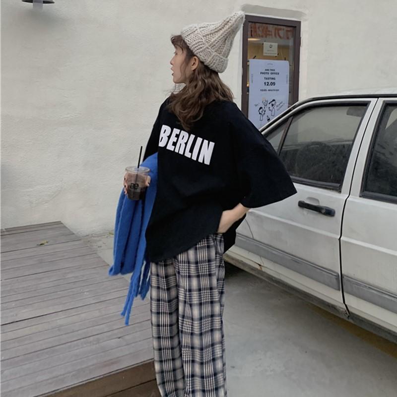Áo cotton nam nữ unisex phông tay lỡ ulzzang thun đen cotton oversize form rộng in hình cool ngầu  BERLIN