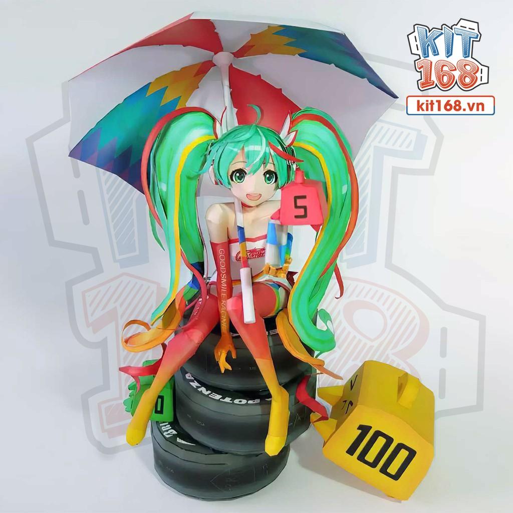 Mô hình giấy Anime Game Racing Miku 2016 – Vocaloid