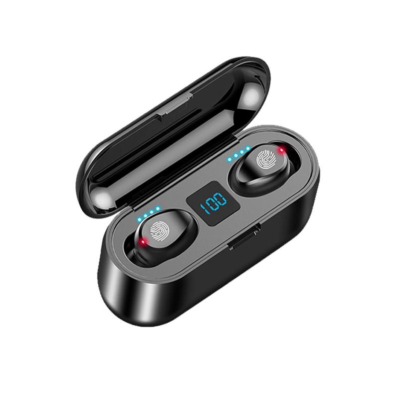 F9 TWS Tai Nghe Không Dây Bluetooth Thể Thao Tai Nghe Loại Bỏ Tiếng Ồn Điều Khiển Cảm Ứng Hỗ Trợ IOS Điện Thoại Android HD Gọi