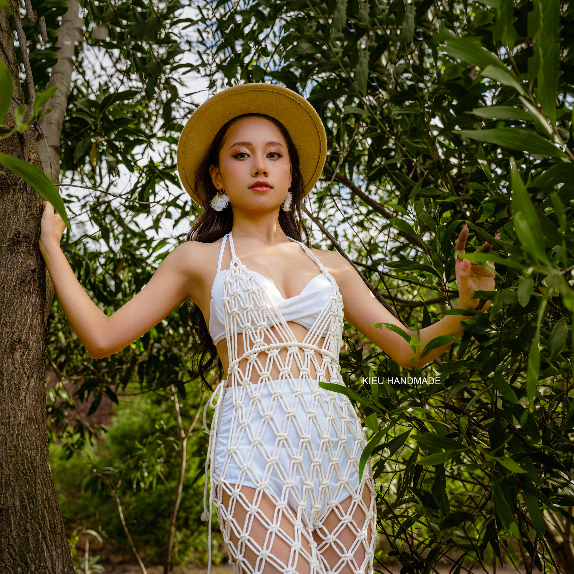 Mẫu mới 2023 - JumSuit Macrame mặc ngoài bikini chụp ảnh biển